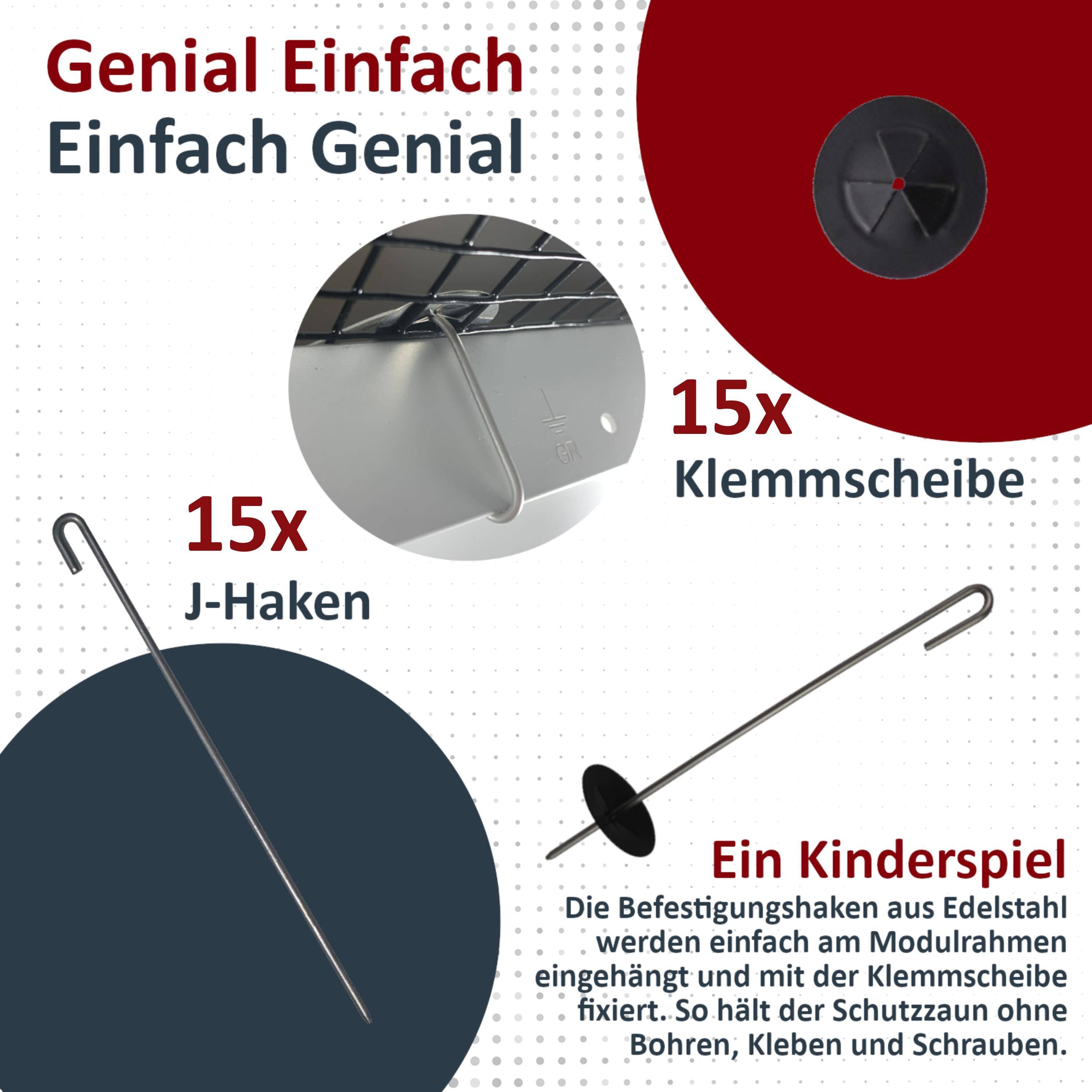 Solarkäfig 25cm x 5 Meter VERZINKT