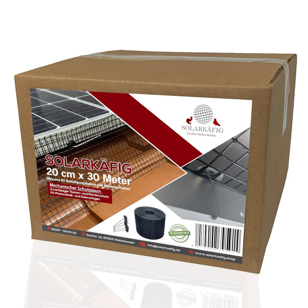 Solarkäfig 20cm x 30 Meter VERZINKT