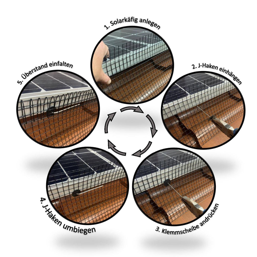 Solarkäfig 20cm x 5 Meter EDELSTAHL