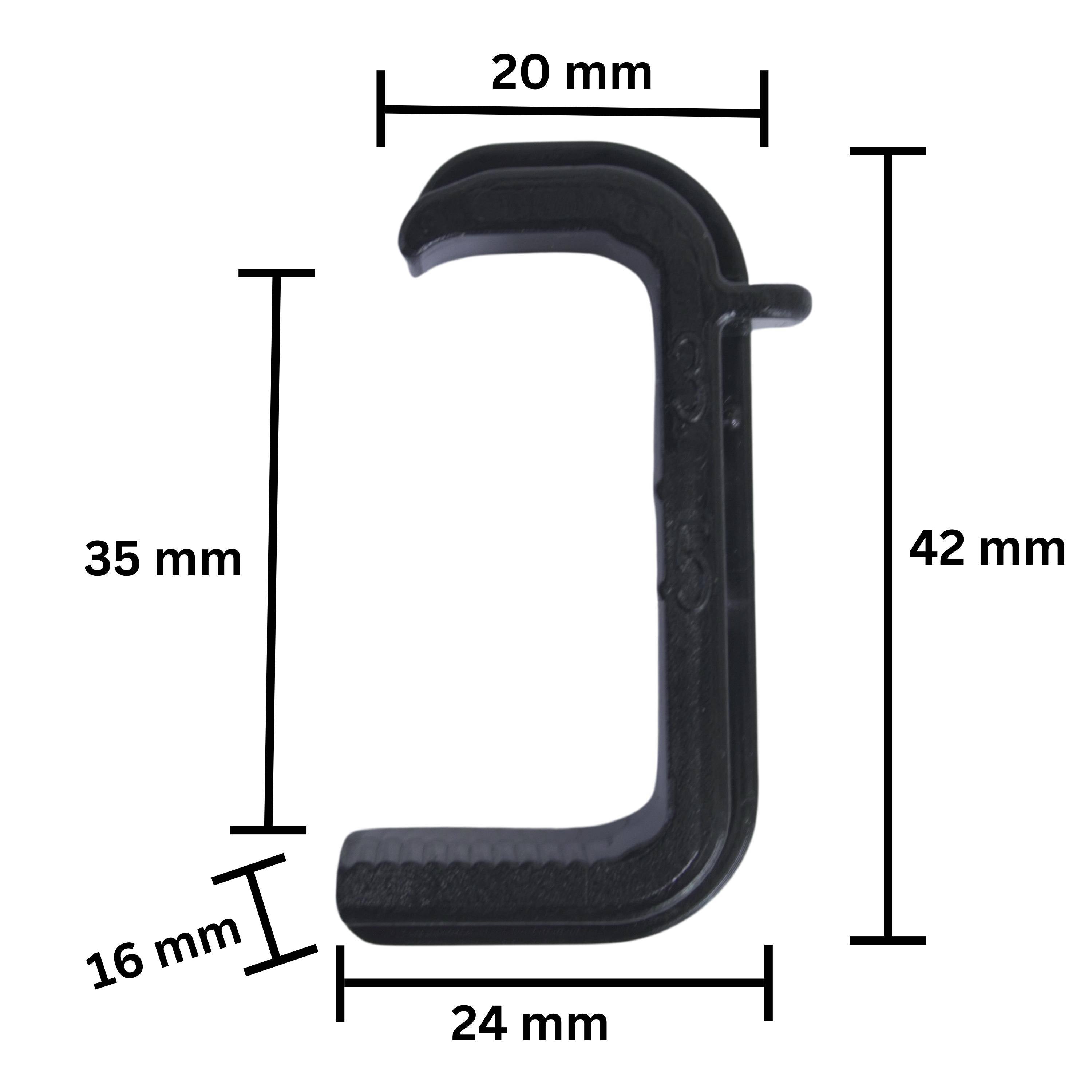 Solarkäfig C-Klemme 35mm - 12 Stück